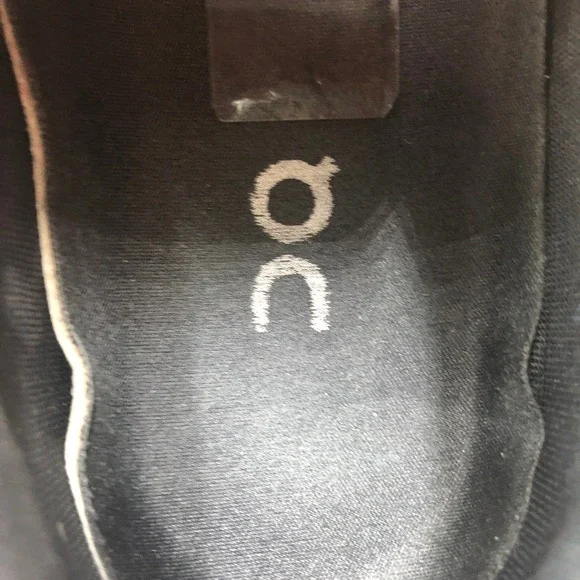 On Running Women's Black Mesh Athletic Sneakers with White Sole - Picture 6 of 8